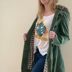 Free People Emerald Green Jacket - Size 6